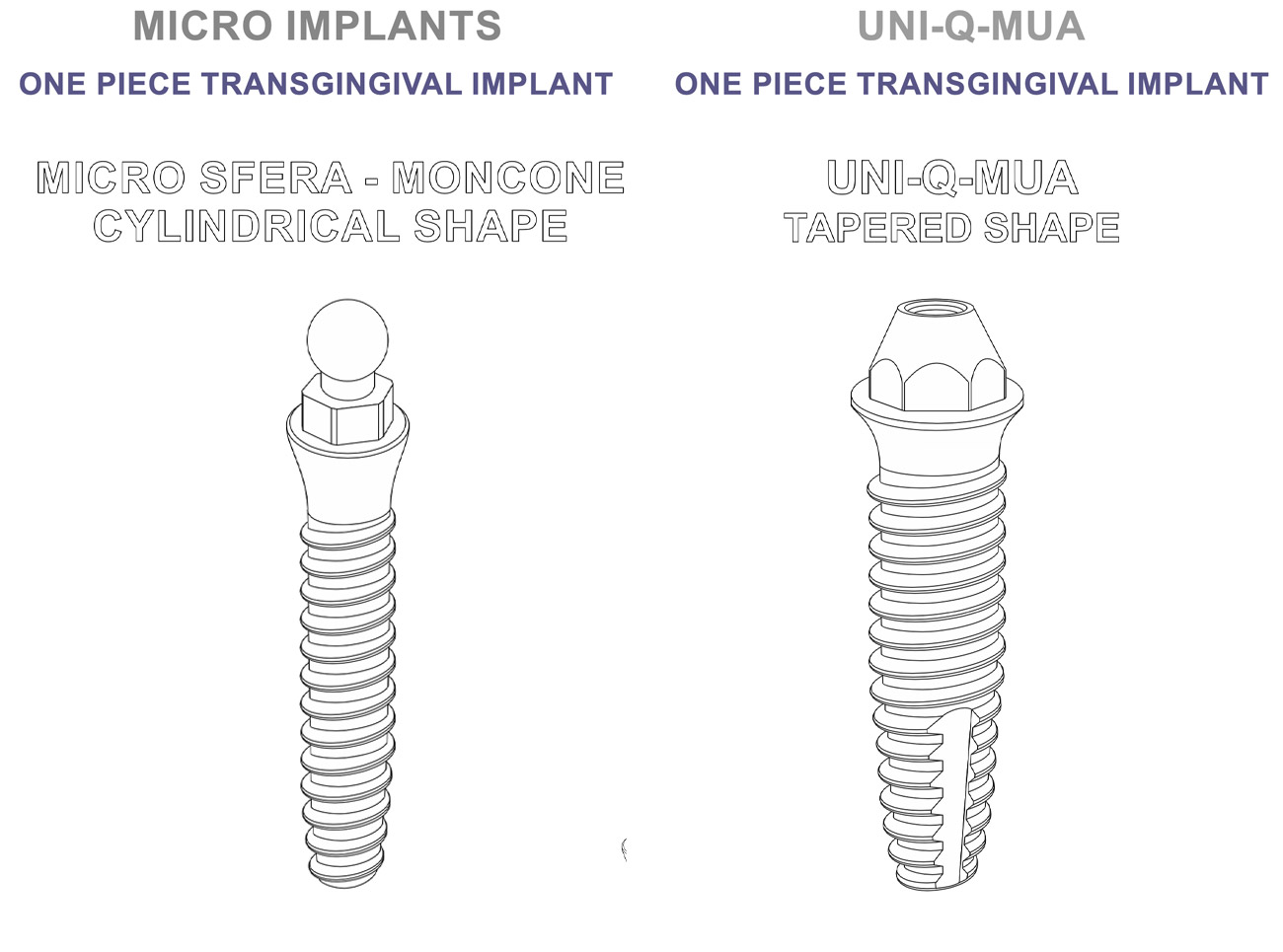 Connection Internal Hexagon IK – IC - IA - RESISTA